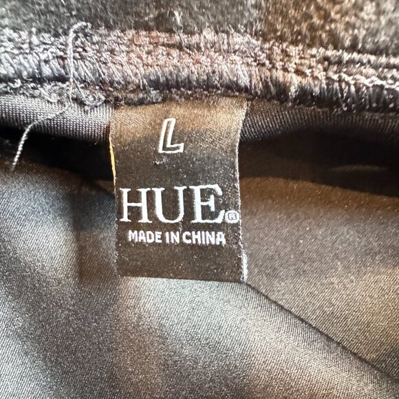 Hue Black Faux Leather Patterned Legging - Picture 4 of 8